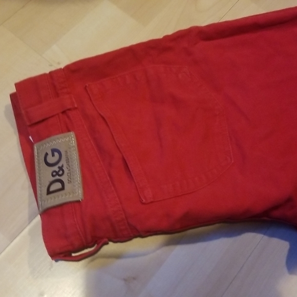Dolce & Gabbana Red Capris EUC SZ 29 Genuine! Stunning! - Picture 2 of 13